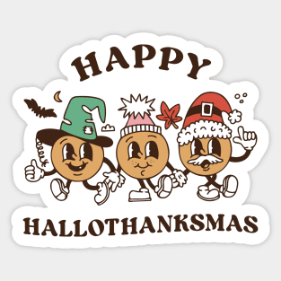 Happy Hallothanksmas Sticker